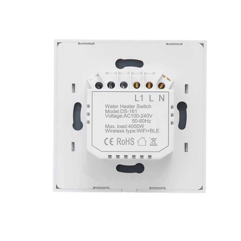 Intrerupator smart BOILER 4000W WiFi + BLE panou sticla TUYA Intrerupator smart BOILER 4000W WiFi + BLE panou sticla TUYA